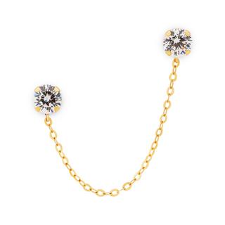 L' Atelier Gold 18 Karat by Manor Boucles pend. or 18kt Ohrringe 