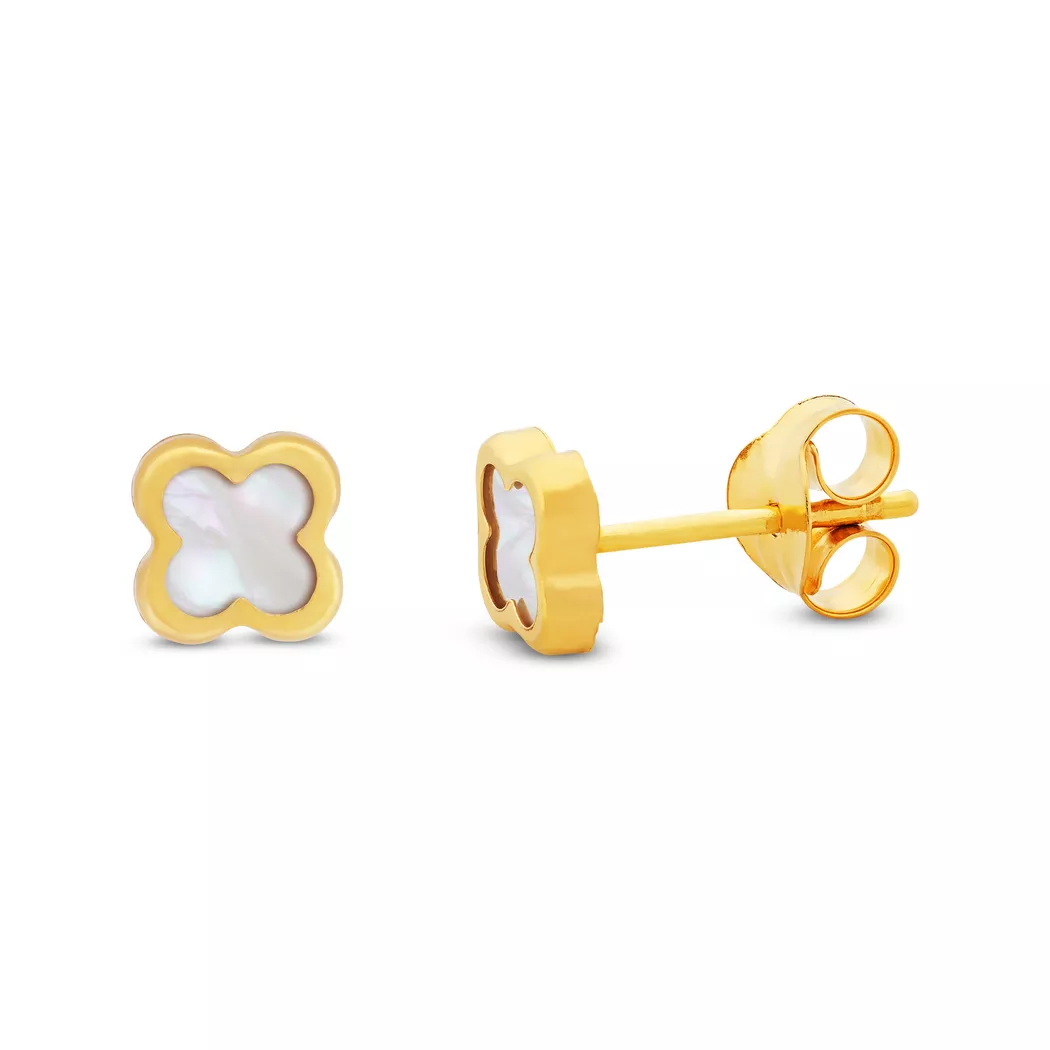 L' Atelier Gold 18 Karat by Manor - Ohrringe, Boucles clous or 18kt, One Size, Gelbgold 3