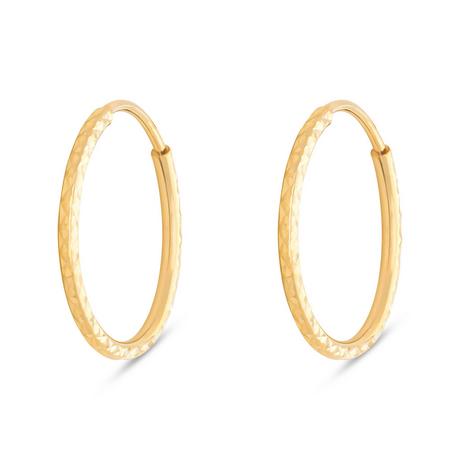 L' Atelier Gold 18 Karat by Manor Creoles or 18kt Ohrringe 
