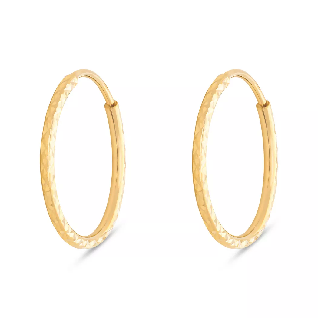 L' Atelier Gold 18 Karat by Manor - Creolen, Creoles or 18kt, One Size, Gelbgold