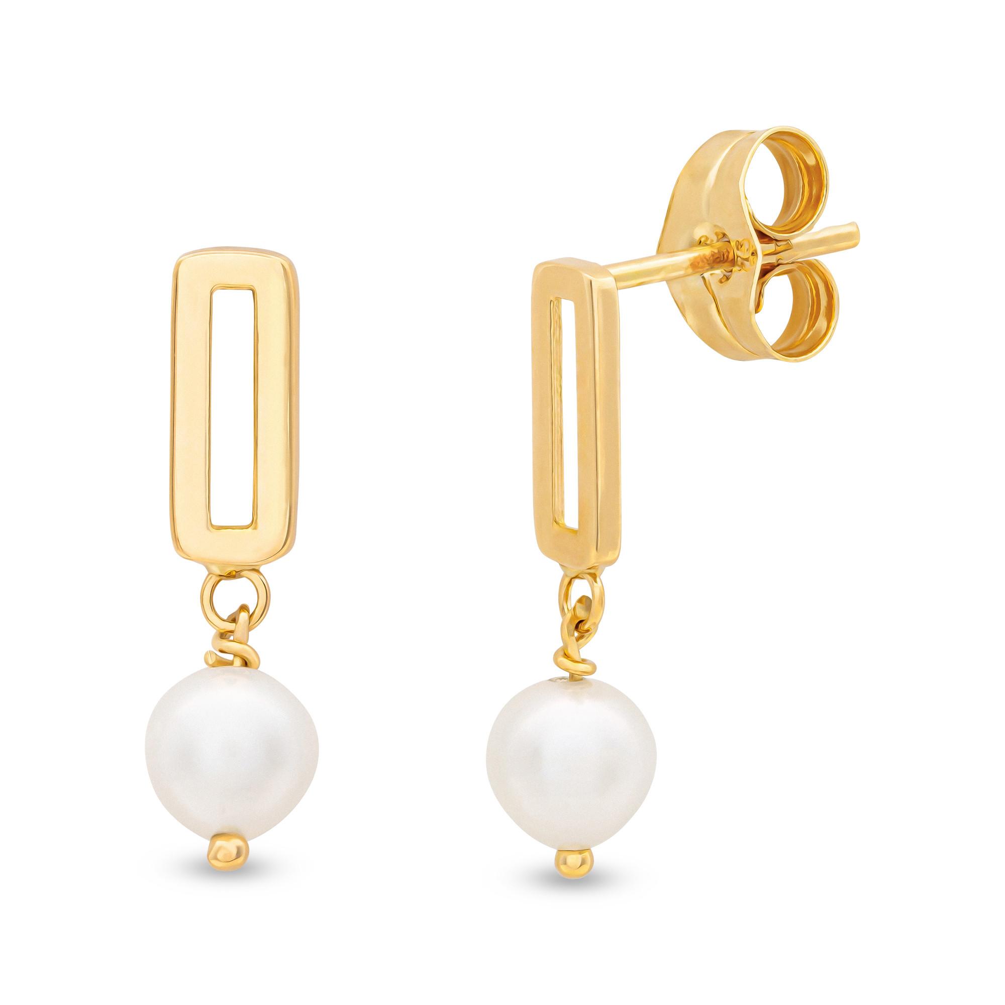 L' Atelier Gold 18 Karat by Manor Boucles clous or 18kt Ohrringe 