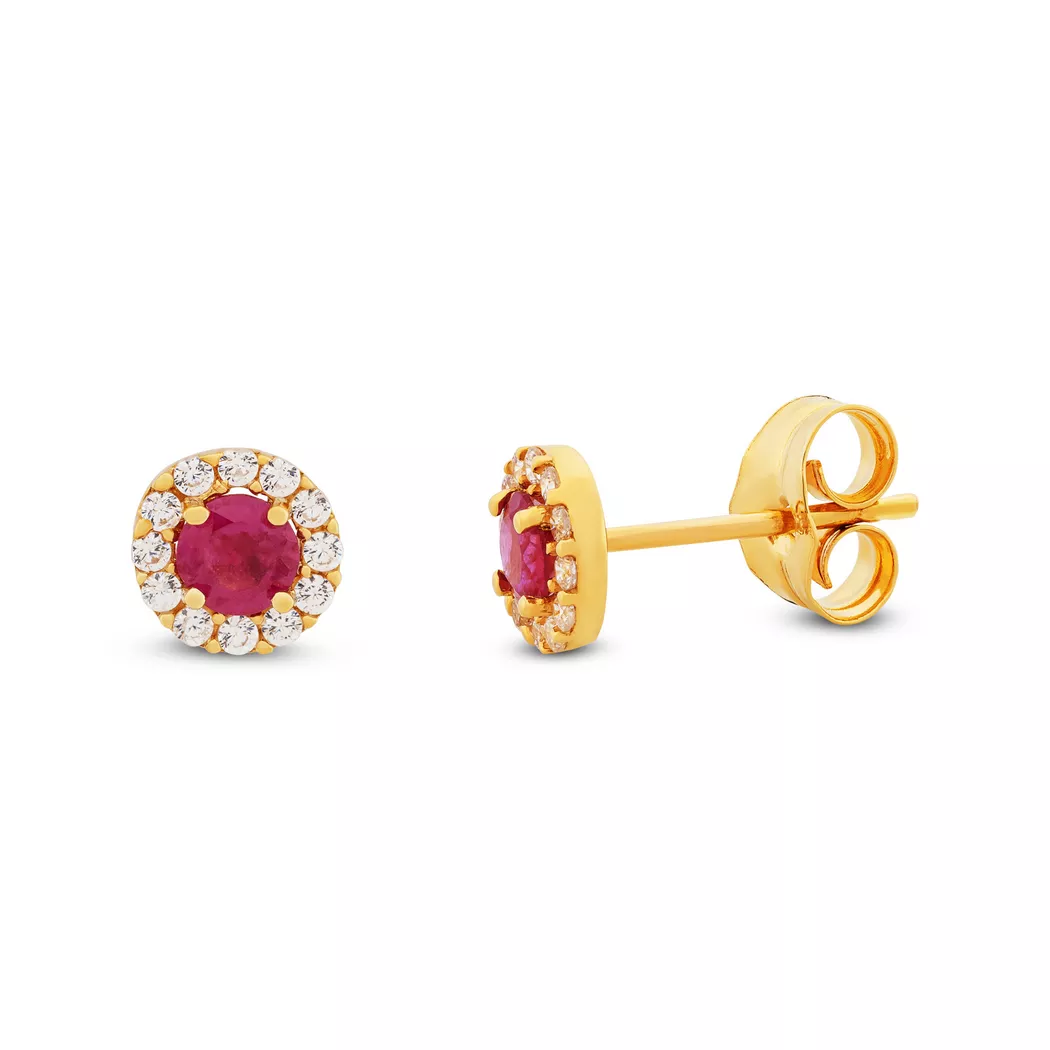 L' Atelier Gold 18 Karat by Manor - Ohrringe, Boucles clous or 18kt, One Size, Gelbgold 2