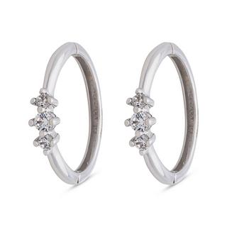 L' Atelier Gold 18 Karat by Manor Creoles or 18kt Ohrringe 