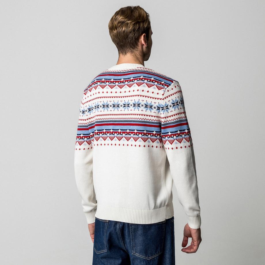 Manor Man Maglione Girocollo Fantasia  