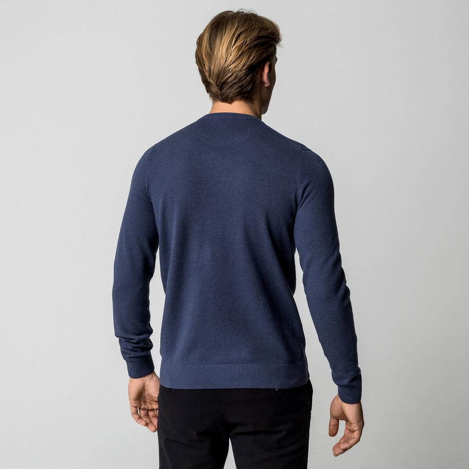 Manor Man Col Rond Maille Fine Pullover  