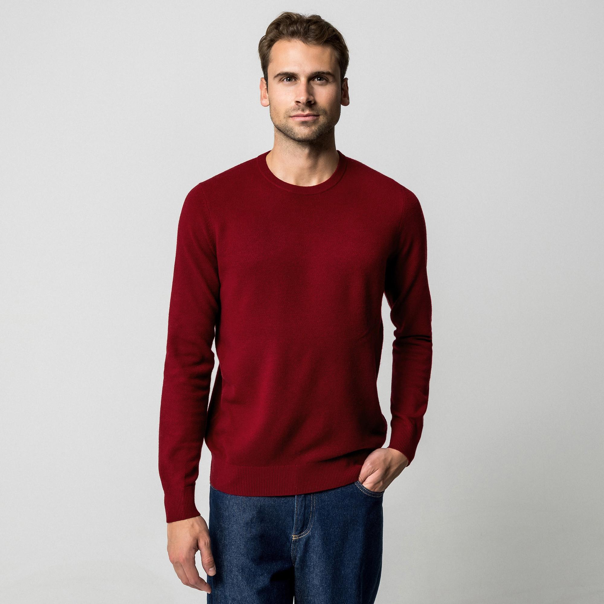 Manor Man Girocollo Maglia Fine Pullover  