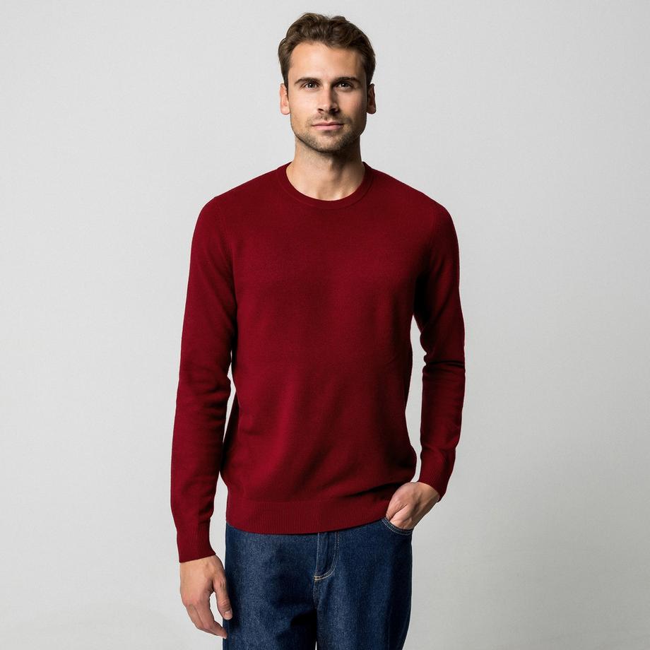Manor Man Col Rond Maille Fine Pullover  