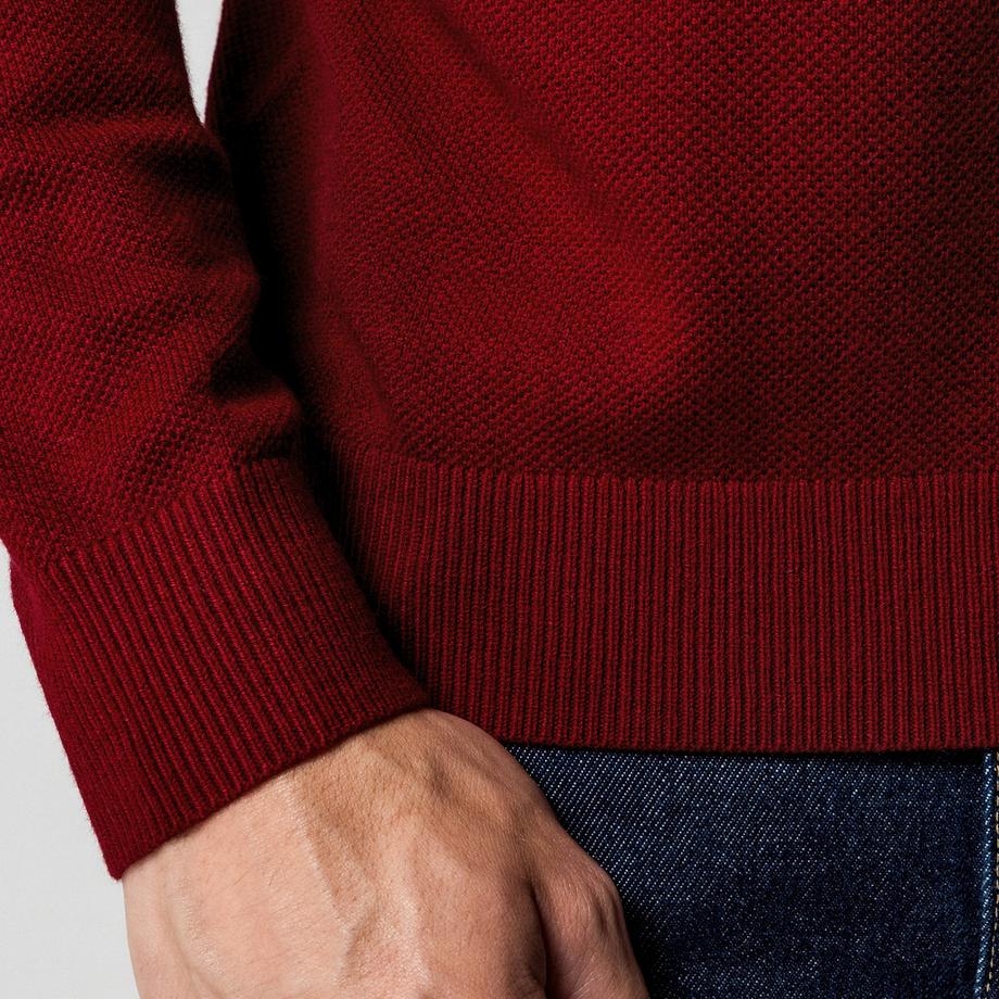 Manor Man Col Rond Maille Fine Pullover  