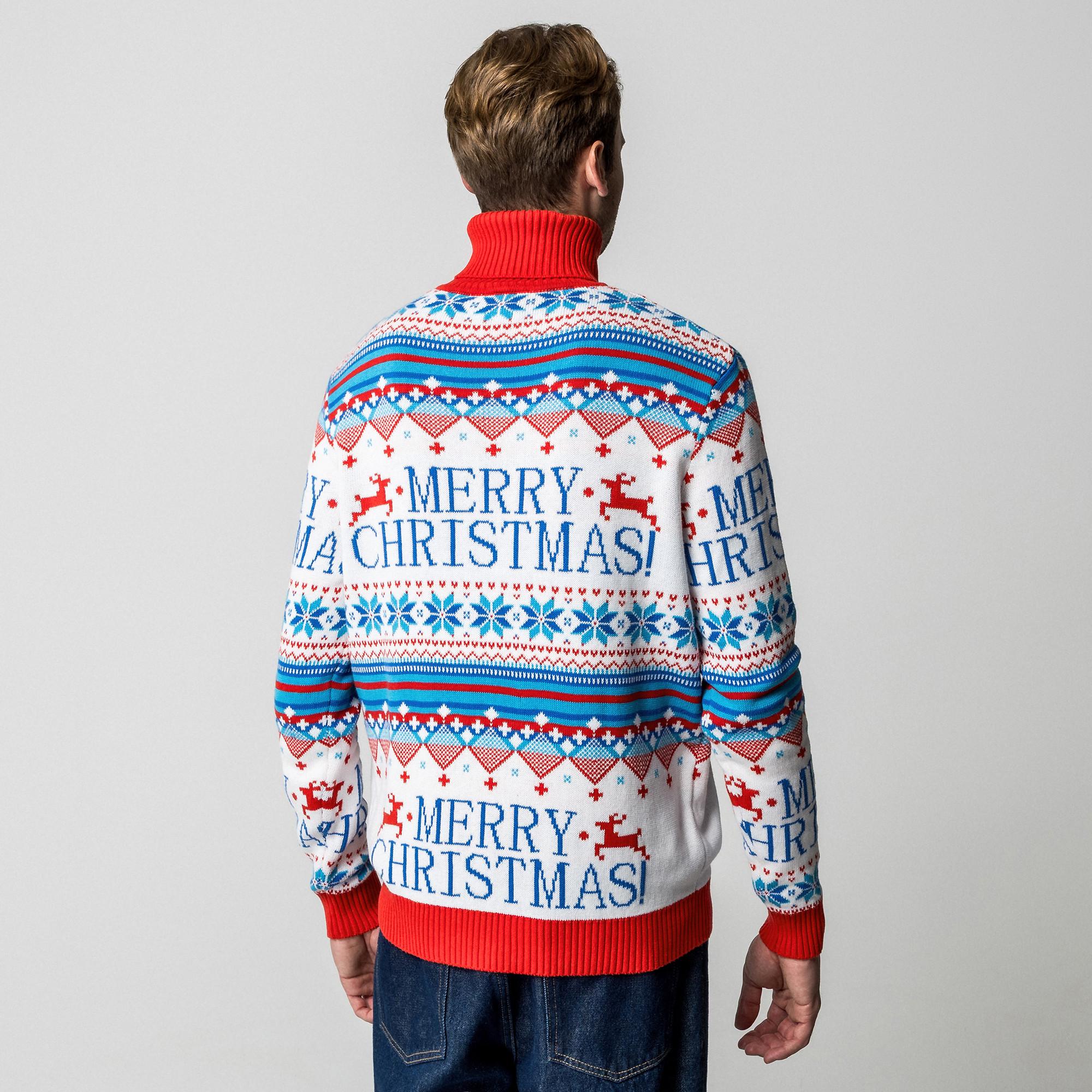 Manor Man Weihnachts Rollkragenpullover  