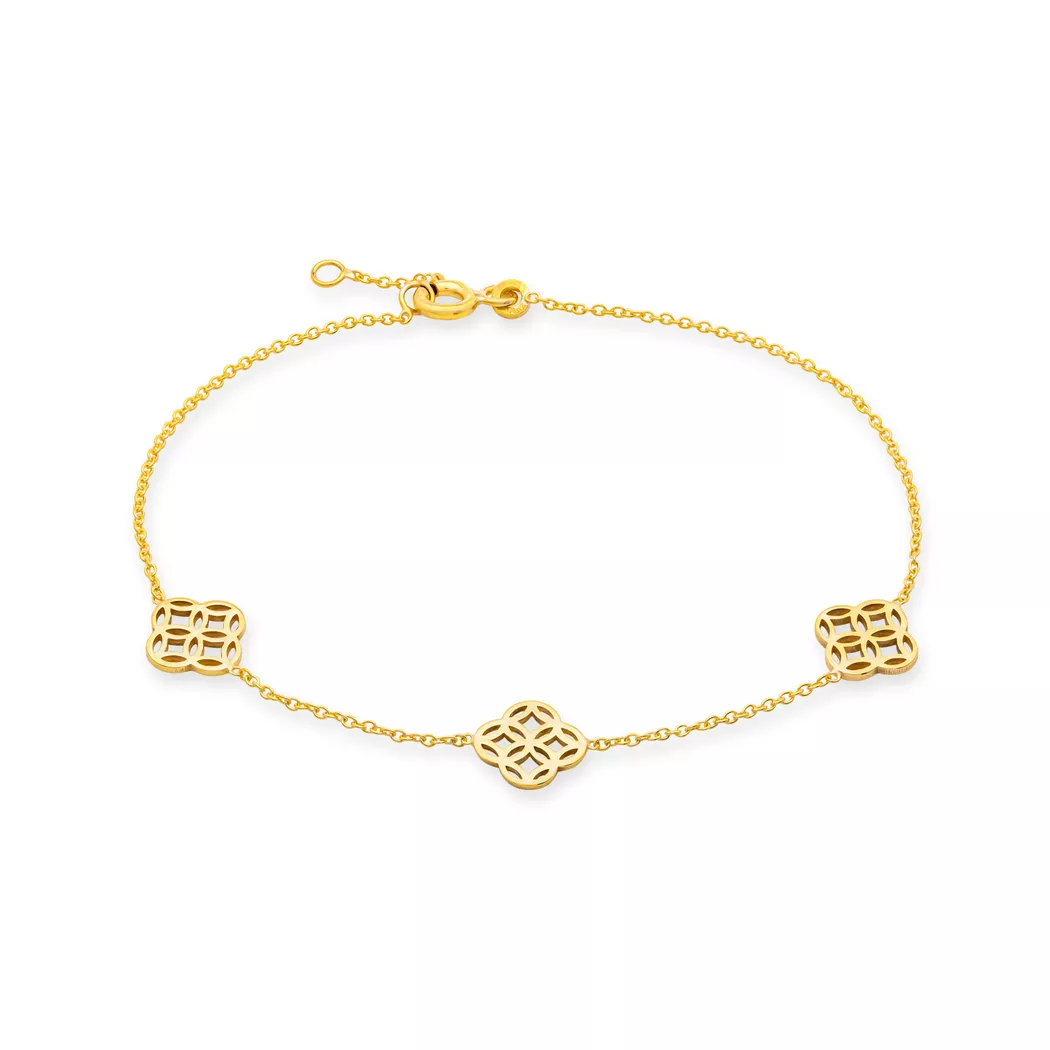 Collection N° 9 - Armband, Bracelet 9 carats, 18cm, Gelbgold