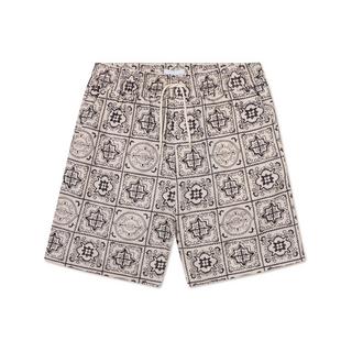 LES DEUX Shorts mit geometrischem Muster und Stickerei  