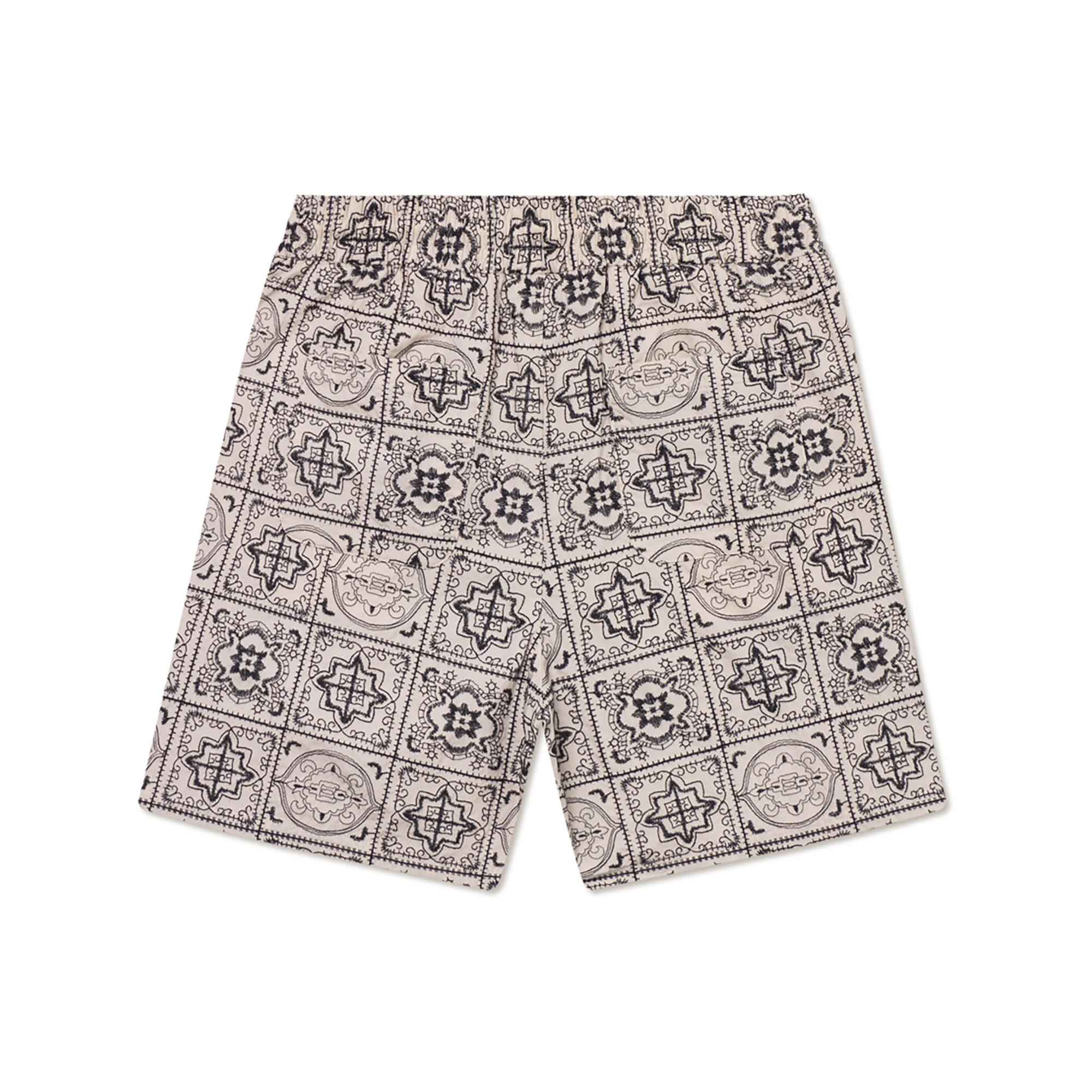 LES DEUX Shorts mit geometrischem Muster und Stickerei  