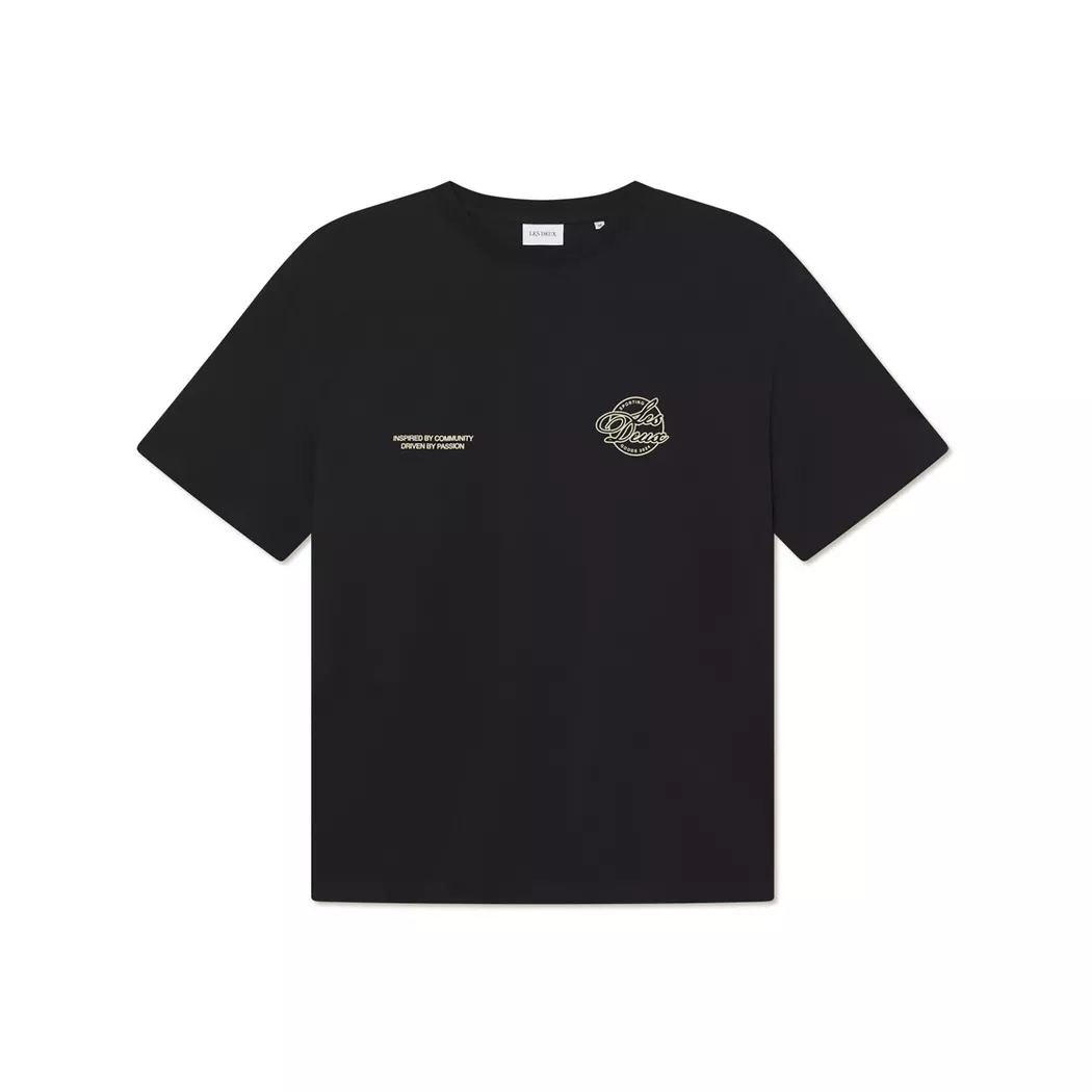 LES DEUX - T-Shirt, für Herren, Black, Größe L