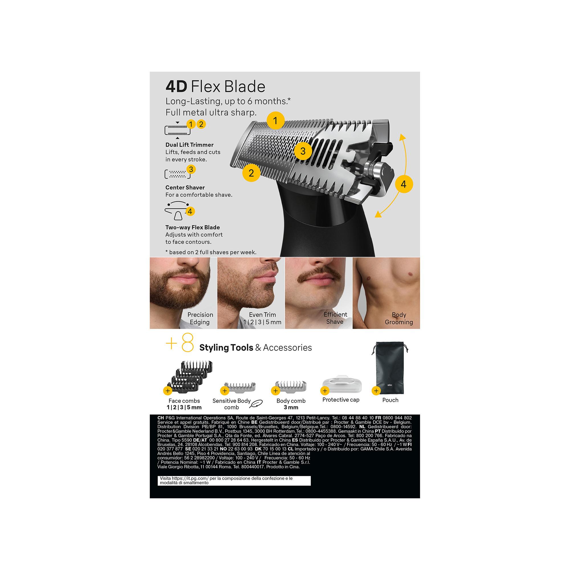 BRAUN Series XT5200 Face+Body+Travel 