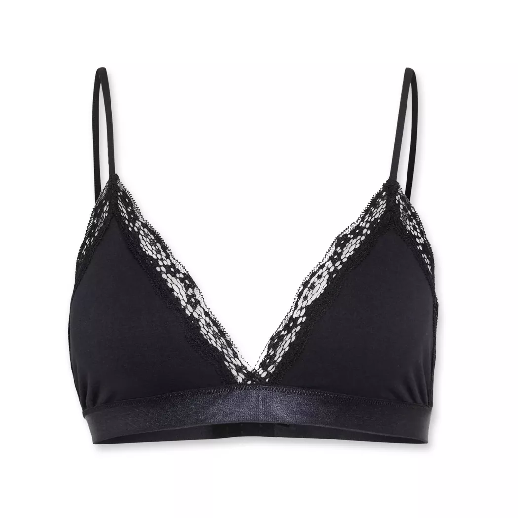 ONLY Chloe Lace Padded Bralette Schwarz XS 2