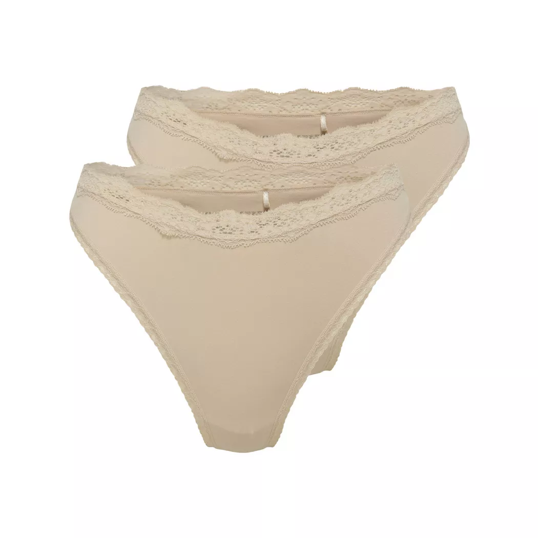 Only Lingerie - Duopack, Slips, für Damen, Puderrosa, Größe S/M