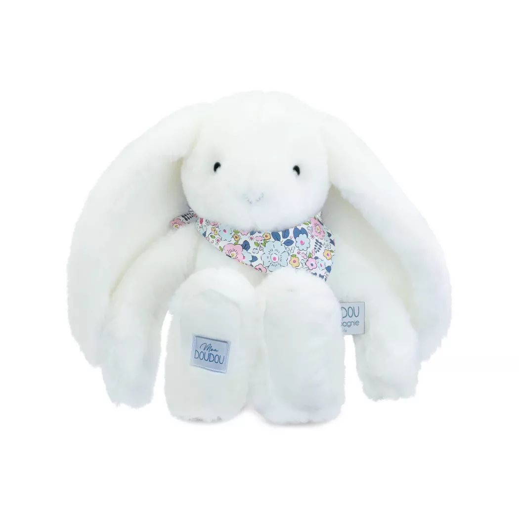 Histoire d'Ours - Plüschhase Fleurette, 35cm, Weiss