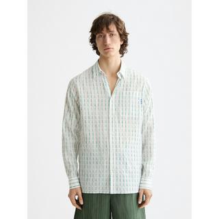 Scotch & Soda Langarm Kentkragen Hemd Gemustert  