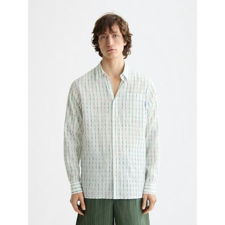 Scotch & Soda Langarm Kentkragen Hemd Gemustert  