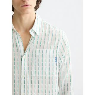 Scotch & Soda Langarm Kentkragen Hemd Gemustert  