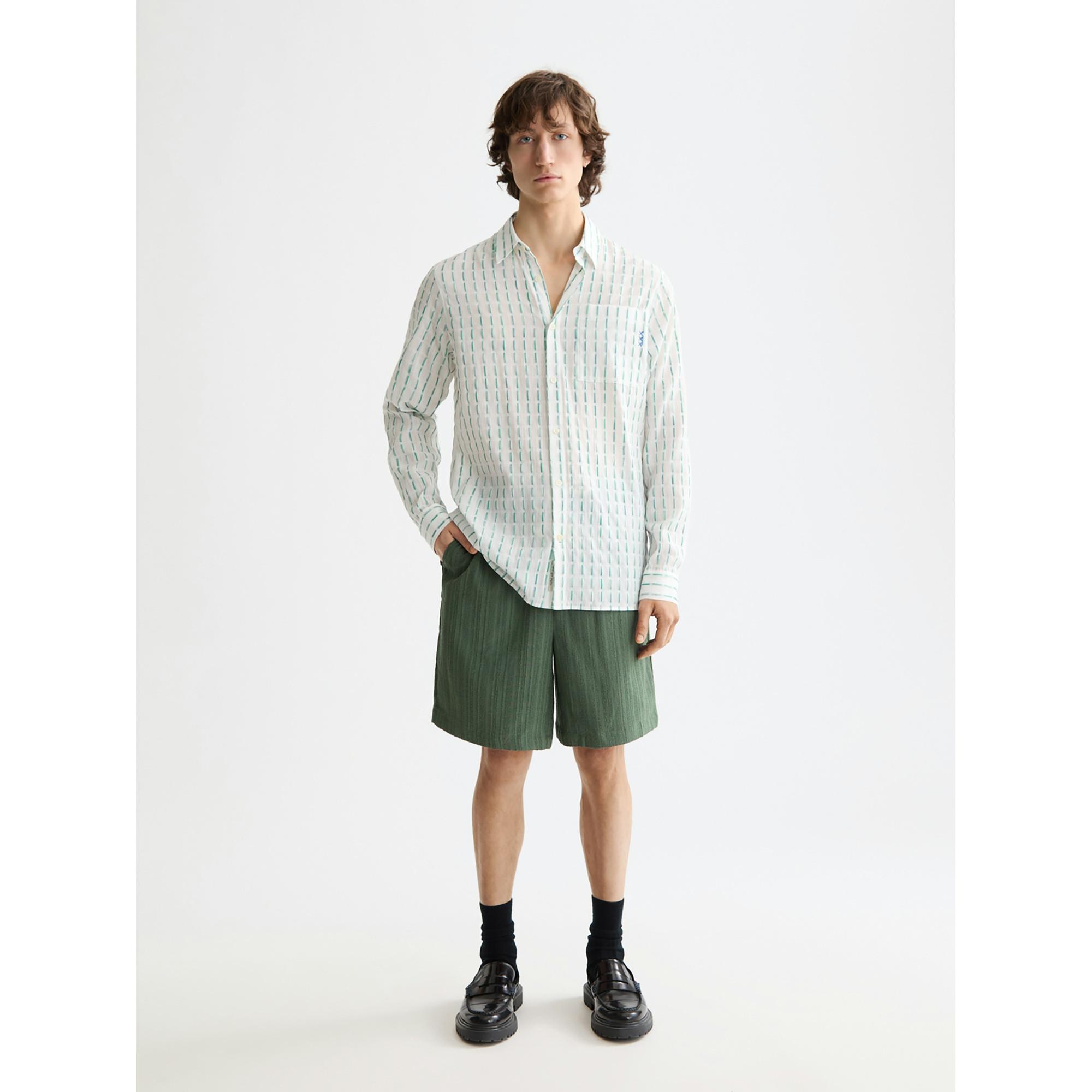 Scotch & Soda Langarm Kentkragen Hemd Gemustert  