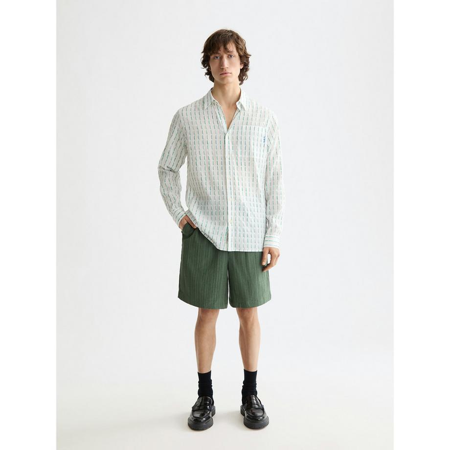 Scotch & Soda Langarm Kentkragen Hemd Gestreift  