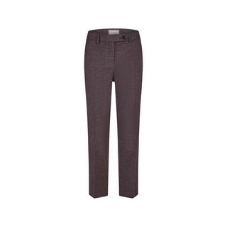 ANNA MONTANA Rose Hahnentritt Slim Fit Knöchellange Hose  