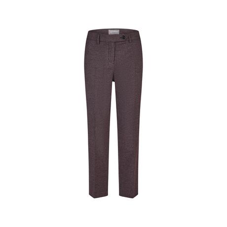 ANNA MONTANA Rose Hahnentritt Slim Fit Knöchellange Hose  