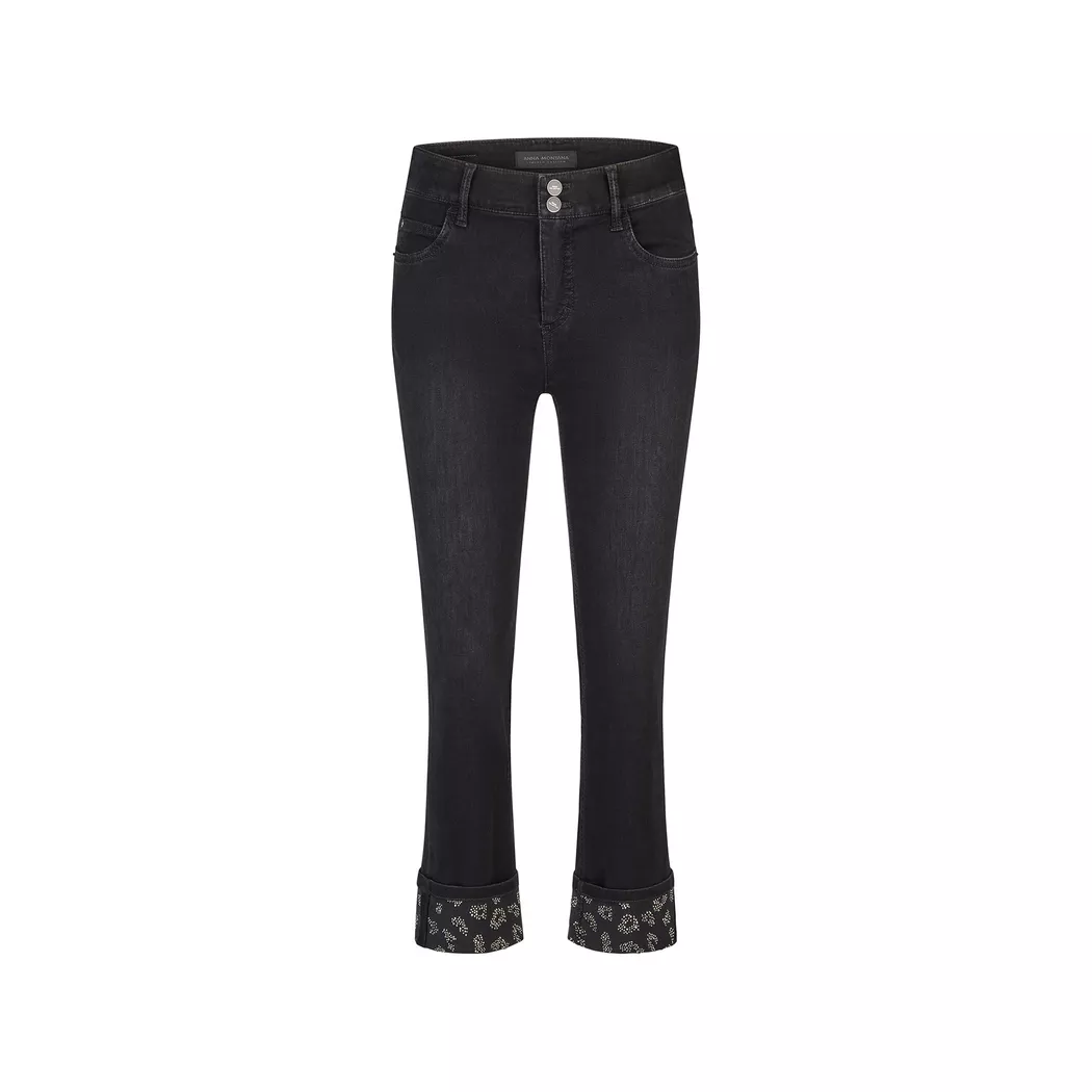 Anna Montana - 5-Pocket Hose, für Damen, Black, Größe 42