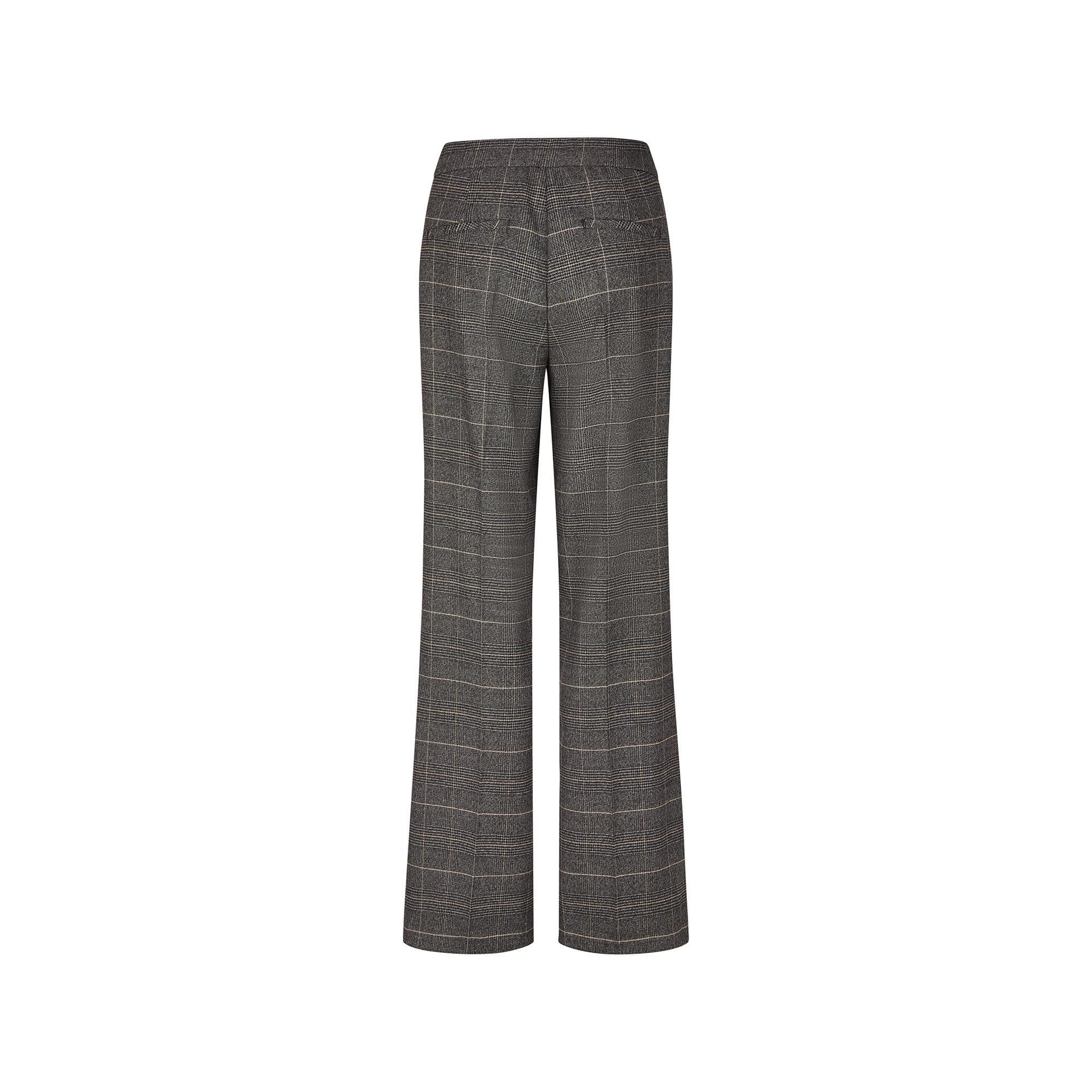 ANNA MONTANA Mila Glencheck Coupe Droite Pantalon  