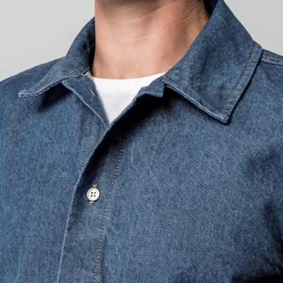 Manor Man Kurzarm Denim Hemd  