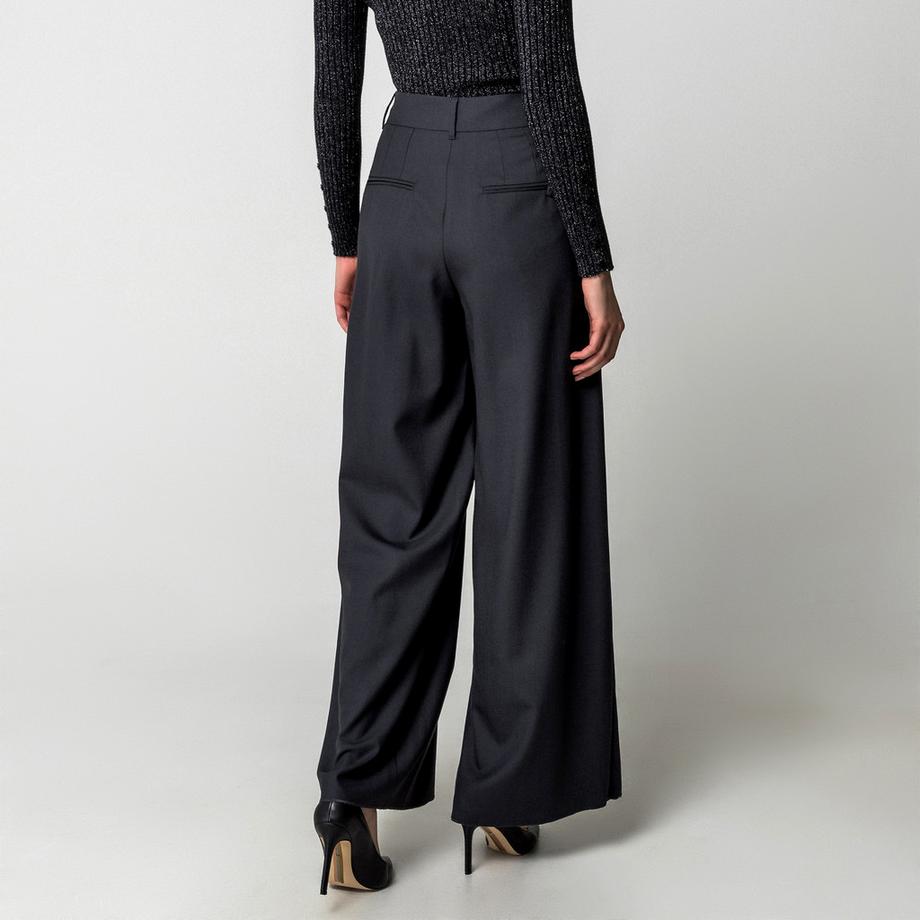 Marella Ulzio Pantaloni Plissettati Gamba Larga  