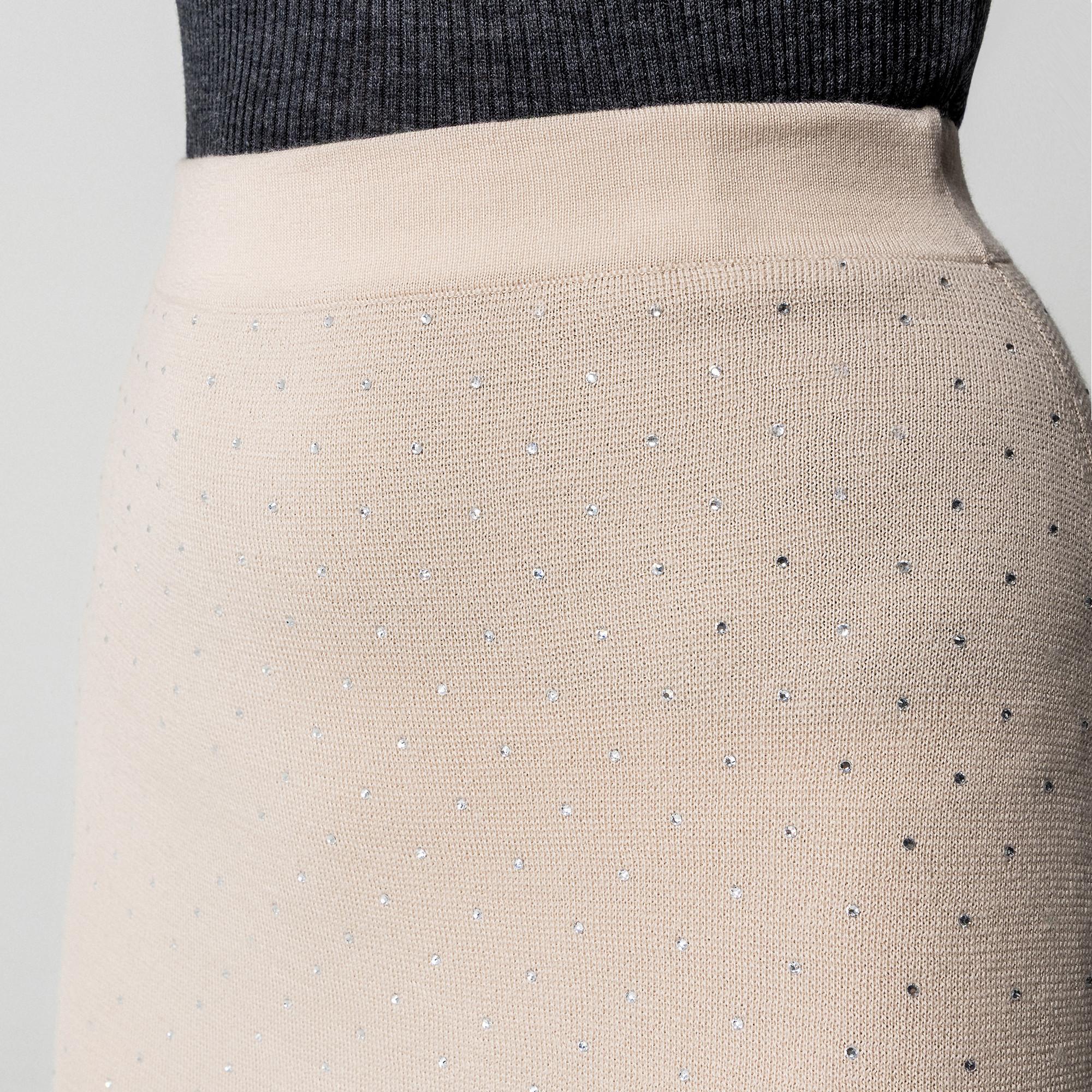 Marella MERCE Strick Midirock mit Strasssteinen  