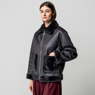 Marella Fresa Giacca Reversibile Effetto Pelliccia  