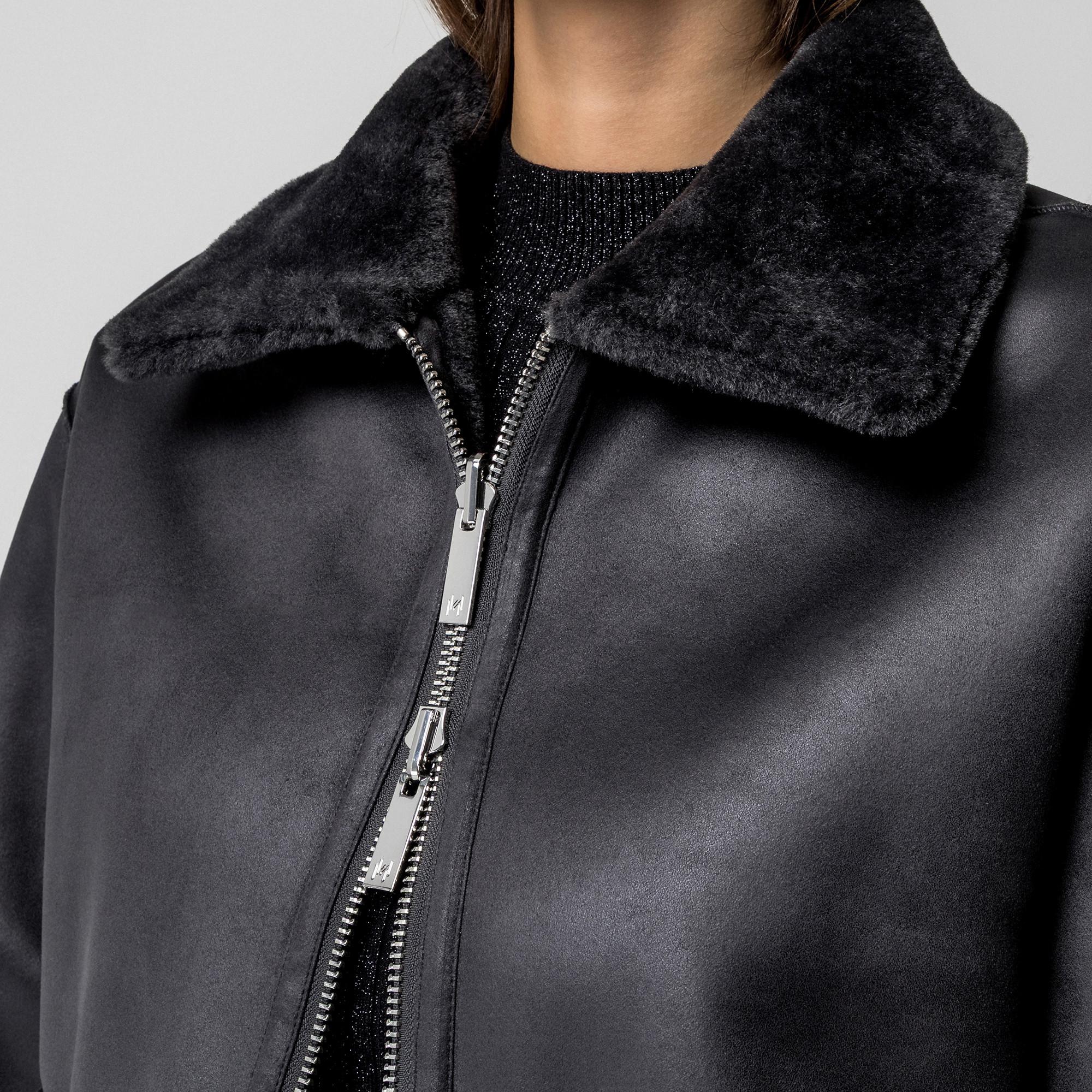 Marella Fresa Giacca Reversibile Effetto Pelliccia  