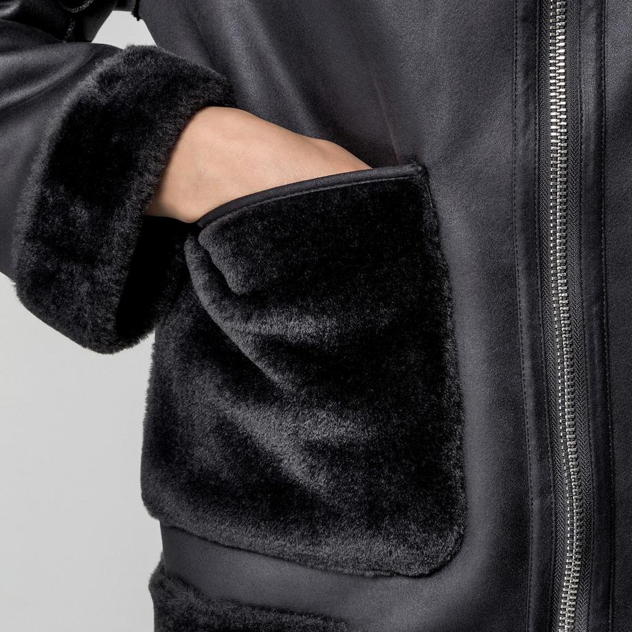 Marella FRESA Giacca Reversibile in Ecopelliccia  