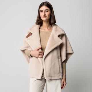 Marella Gesso Veste Poncho Col Boucle  
