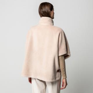 Marella Gesso Veste Poncho Col Boucle  
