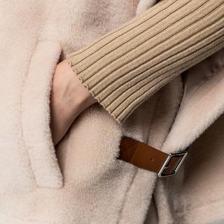 Marella Gesso Veste Poncho Col Boucle  