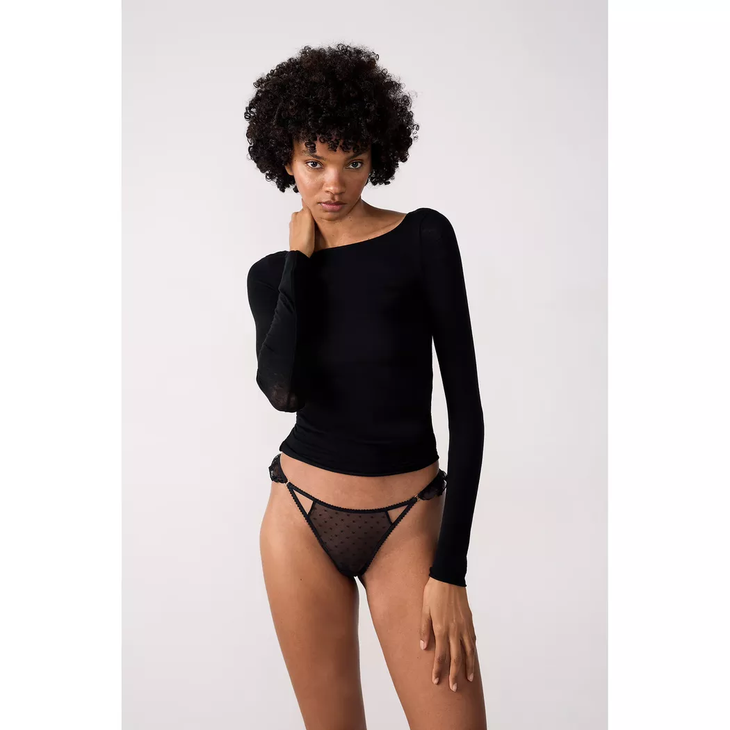 Etam - String, für Damen, Schwarz, Größe XS