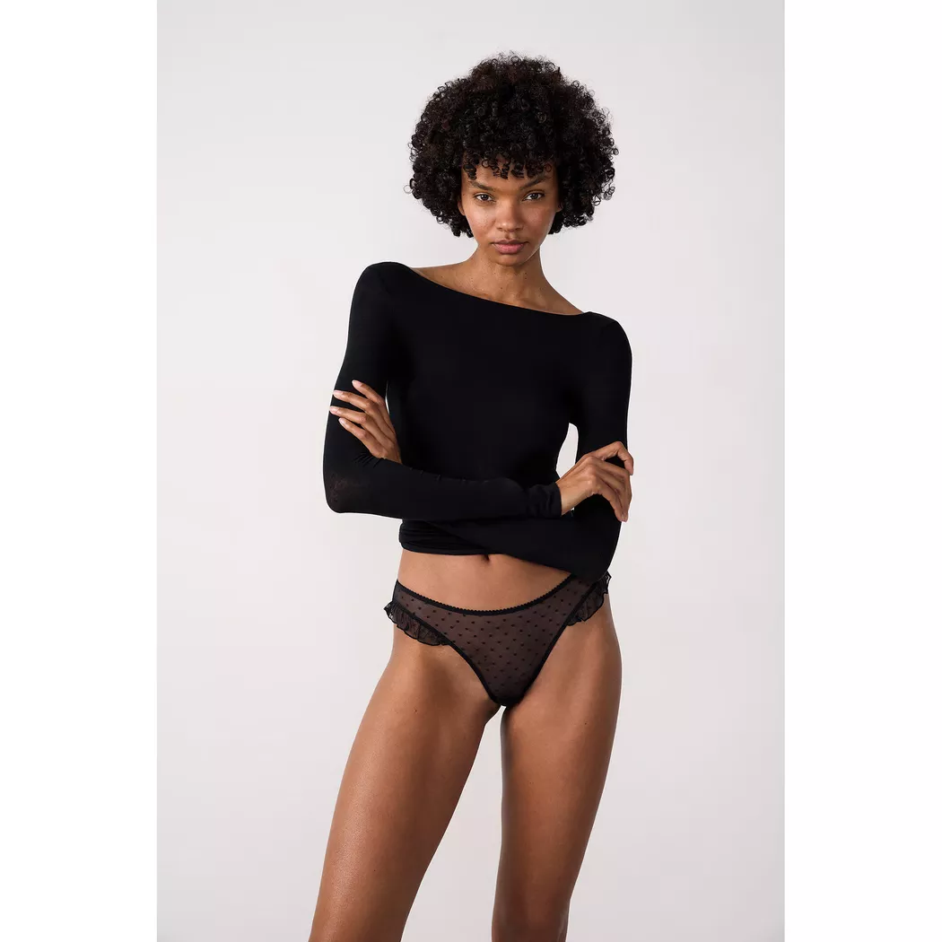 Etam - Tanga, für Damen, Schwarz, Größe S 4