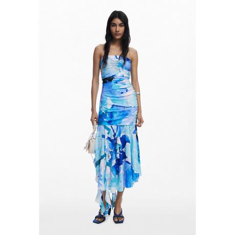 Desigual Robe Midi Bandeau Imprimé Abstrait  