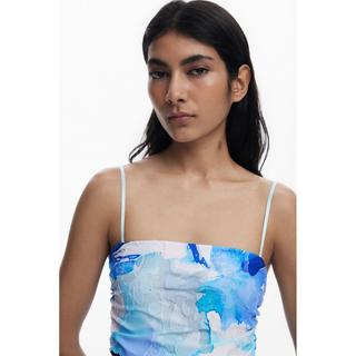 Desigual Robe Midi Bandeau Imprimé Abstrait  