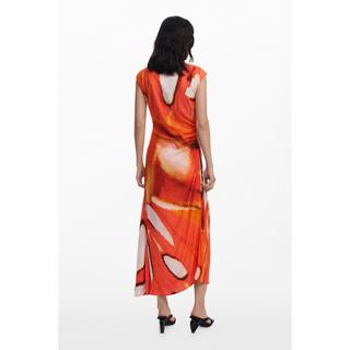 Desigual Robe Longue Sans Manches Motif Ethnique  