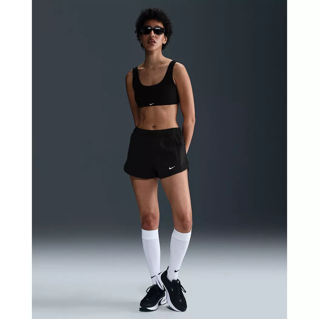 Trainingstights NIKE "W NP DF 365 MR 3IN SHORT USM", Damen, Gr. M, N-Gr, schwarz, weiß, Obermaterial: 83% Polyester, 17% Elasthan, Hosen, leichtes und geschmeidiges Material, besonders dehnbar 2
