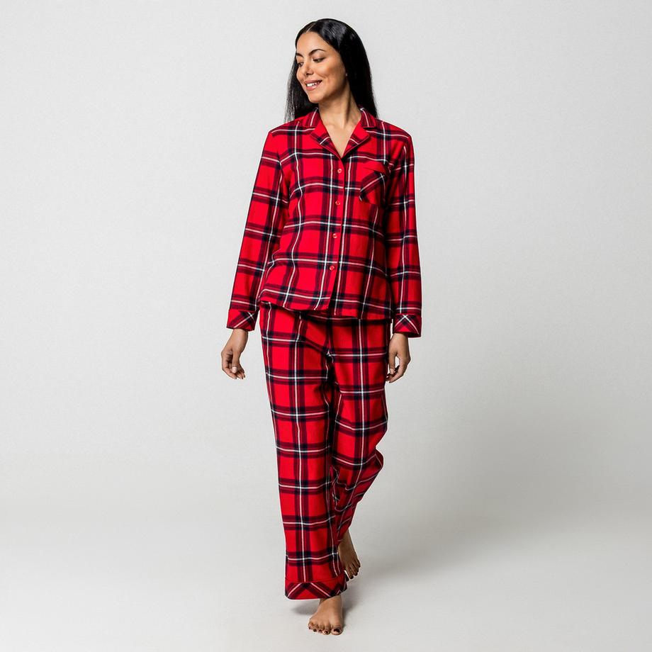 Manor Woman Karierte Flanell Pyjamahose  