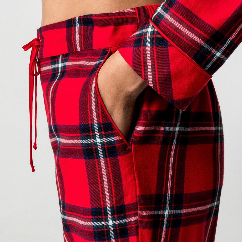 Manor Woman Karierte Flanell Pyjamahose  