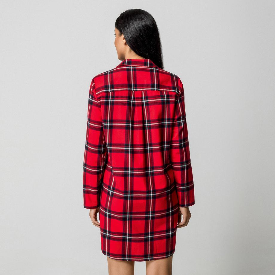 Manor Woman Kariertes Flanell Nachthemd  