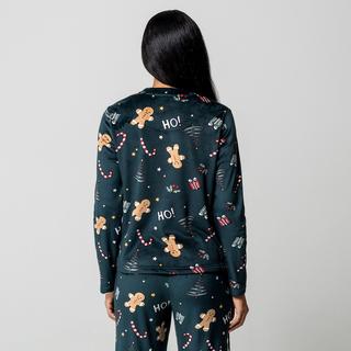 Manor Woman Ensemble de pyjama en velours motif Noël  