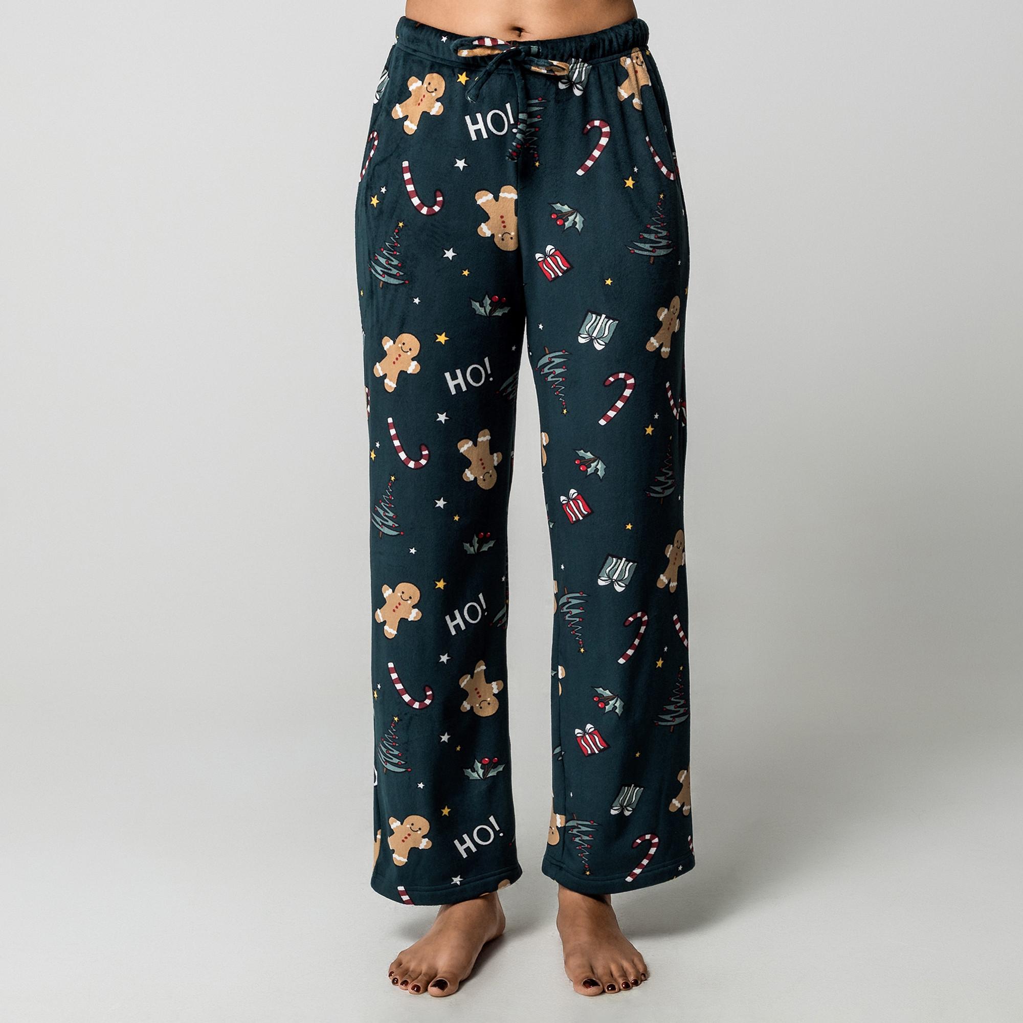 Manor Woman Ensemble de pyjama en velours motif Noël  